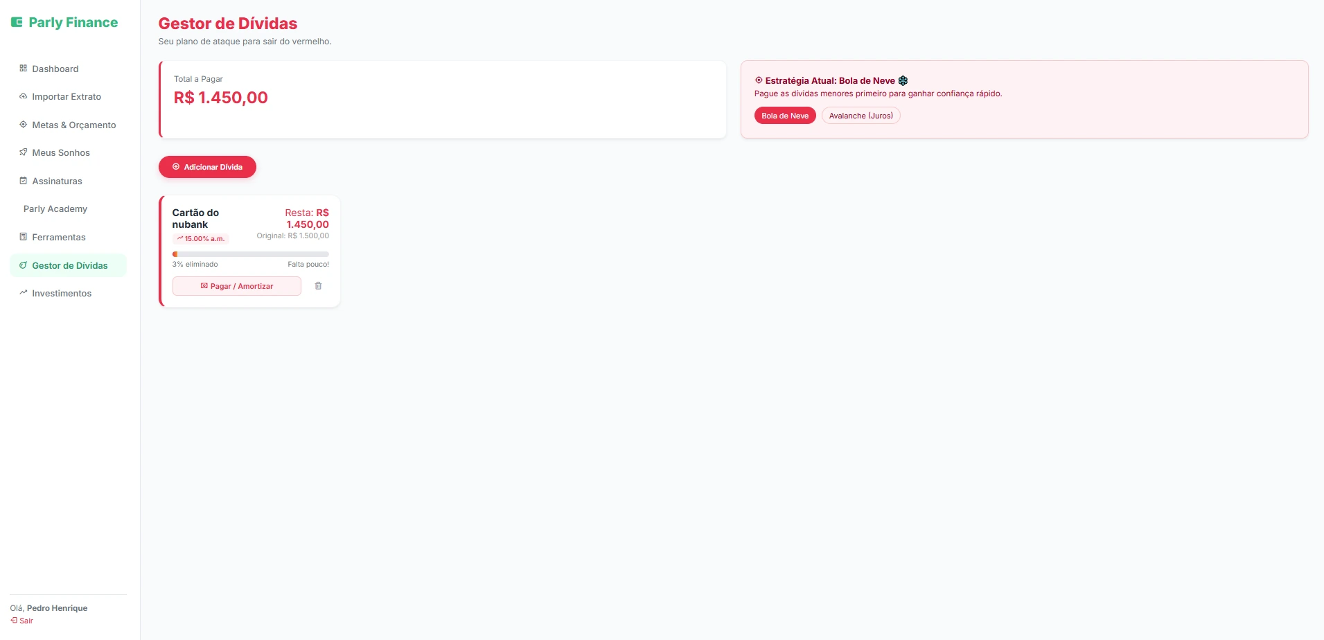 Problemas Financeiros